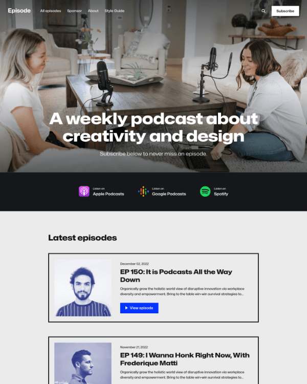 Episode Theme Preview